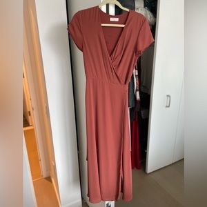 Babaton wrap dress size medium